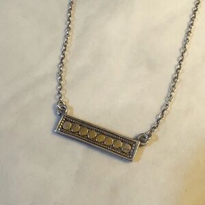 Anna Beck two-tone bar necklace